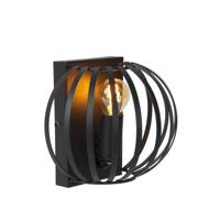 Lucide MANUELA - Wandlamp - 1xE14 - Zwart - thumbnail