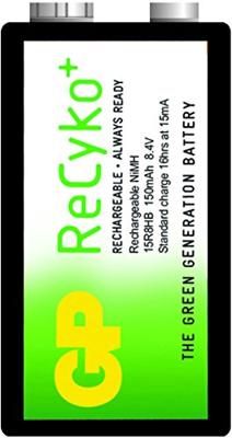 GP ReCyko+ accu (9 V, E-blok, HR 22, NiMH, 8,4 V)