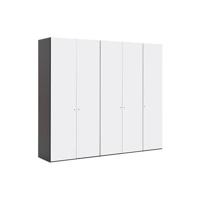 Goossens Kledingkast Easy Storage Ddk, Kledingkast 253 cm breed, 220 cm hoog, 5x glas draaideur - thumbnail