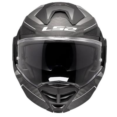 LS2 opklaphelm "ff901 advant x carbon horizon". helmet ff901 advant x carb.hor.xxl bl/sil-gr