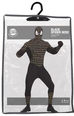 Zwarte Spiderman pak Volwassenen