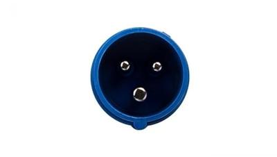 CEE Contactstop 16A 250V 3-polig IP44 vernikkelde contacten Keraf