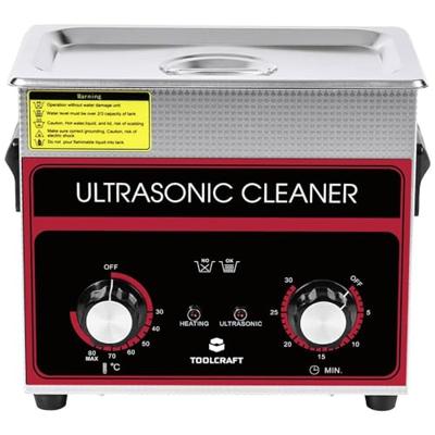 TOOLCRAFT USC-320 Ultrasoonreiniger Sieraden, Kantoorartikelen, Werkplaats 280 W 3.2 l Met verwarming, Met reinigingskorf