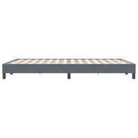 Boxspring zonder matras fluweel donkergrijs 140x220 cm - thumbnail