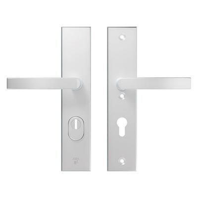 AXA Veiligheidsbeslag Edge Plus kruk Blok PC72 anti-kerntrek aluminium naturel AXA Veiligheidsbeslag Edge Plus kruk Blok PC72 anti-kerntrek aluminium naturel