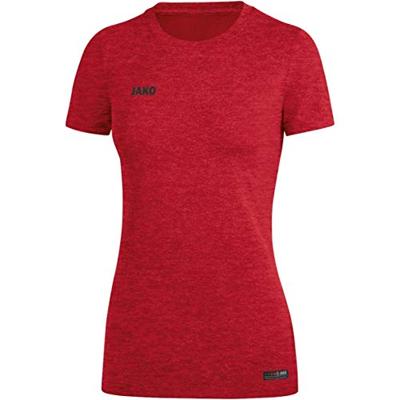 JAKO 6129D T-Shirt Premium Basics Dames - Rood Gemeleerd - 40