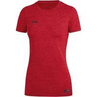 JAKO 6129D T-Shirt Premium Basics Dames - Rood Gemeleerd - 40 - thumbnail
