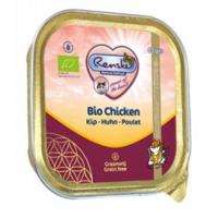 Renske Biologisch Graanvrij vers gestoomd kip natvoer kat (kuip) 19 x 85 g - thumbnail