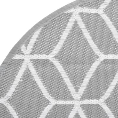 VidaXL Buitenkleed arakil ø 200 cm polypropeen grijs VidaXL Buitenkleed arakil ø 200 cm polypropeen grijs