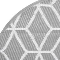 VidaXL Buitenkleed arakil ø 200 cm polypropeen grijs - thumbnail