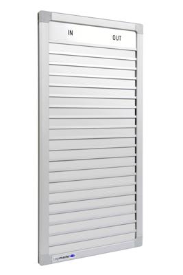 Infobord legamaster aan/afwezig 54 x 28 cm 20 posities Infobord legamaster aan/afwezig 54 x 28 cm 20 posities