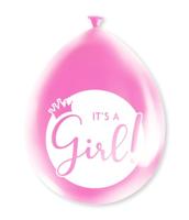 Ballonnen &apos;It&apos;s A Girl&apos; Babyshower (8st) - thumbnail