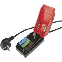 Cliff CL1860 Meetadapter Randaarde haakse stekker - Snelaansluiting - thumbnail