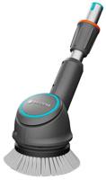 GARDENA aquabrush opzetstuk met schijfborstel, voor de aquabrush accu- multireiniger wasborstel (grijs/turquoise, 14846-20) - thumbnail