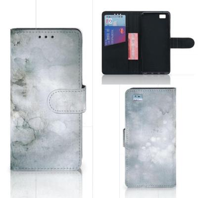 Hoesje Huawei Ascend P8 Lite Painting Grey