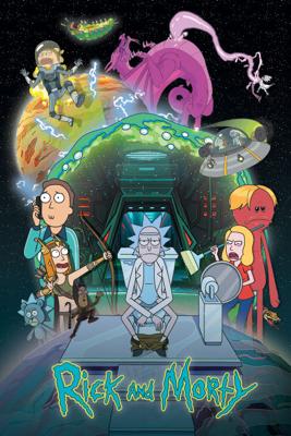 Poster Rick and Morty - Toilet Adventure 61x91,5cm Poster Rick and Morty - Toilet Adventure 61x91,5cm