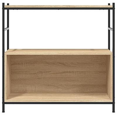 Boekenrek 80x30x78,5 cm bewerkt hout en ijzer sonoma eikenkleur Boekenrek 80x30x78,5 cm bewerkt hout en ijzer sonoma eikenkleur