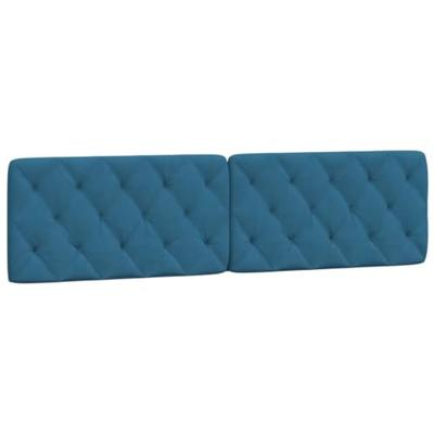 Bedframe zonder matras fluweel blauw 200x200 cm