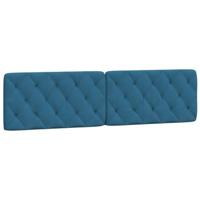 Bedframe zonder matras fluweel blauw 200x200 cm - thumbnail