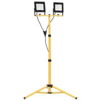Spotlight met statief LED 2x50 W koudwit - thumbnail