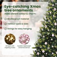 Kunstkerstboom met scharnier 300 LEDs Groen 210 cm PVC en PE - thumbnail