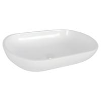 Opbouw Waskom Differnz Ovalo 54x34x12 cm Polybeton Wit - thumbnail