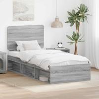 Bedframe Grijs Sonoma 90 x 200 cm Massief grenenhout - thumbnail