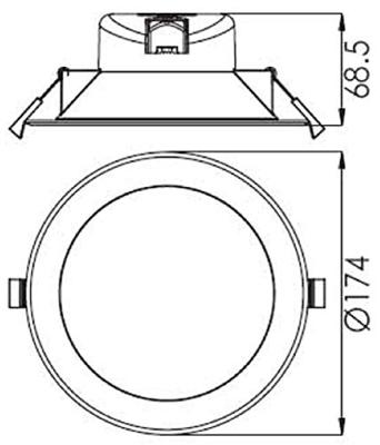 Deko Light 565318 Acrux LED-inbouwlamp Energielabel: F (A - G) LED LED vast ingebouwd 16 W Wit, RVS