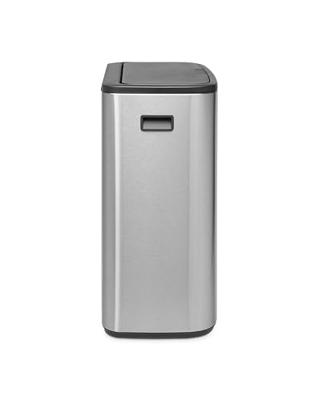 Brabantia bo touch bin 2x30 liter matt steel fingerprint proof