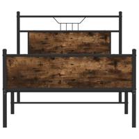 Bedframe zonder matras hout gerookt eikenkleurig 100x190 cm - thumbnail
