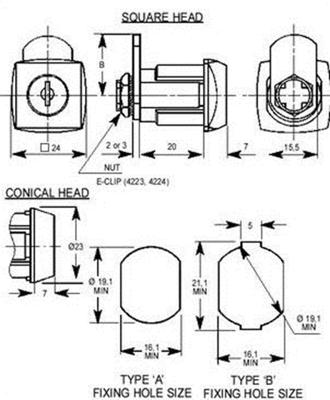 Eurolocks automatencilinder 0802-51 zonder sluitlip