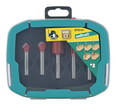Wolfcraft 8753000 Groeffrees Hardmetaal Schachtdiameter 8 mm
