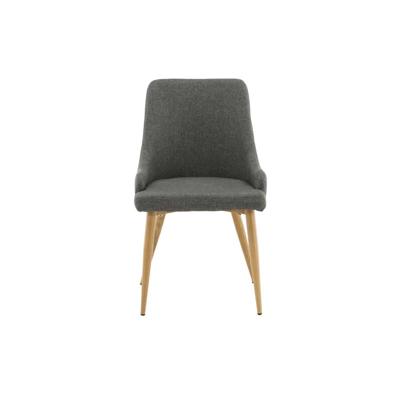 Venture Home Plaza Stoel 58 x 86 x 49 - Donkergrijs - 2-pack