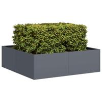 VidaXL Plantenbak 100x100x30 cm staal antracietkleurig - thumbnail