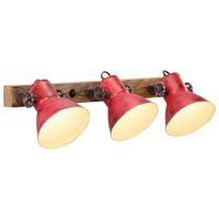 VidaXL Wandlamp 25 w e27 65x25 cm verweerd rood - thumbnail
