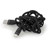 Nedis USB-Kabel | USB 2.0 | USB-A Male | USB-C Male | 15 W | 480 Mbps | Vernikkeld | 1.50 m | Rond | Silicone | Zwart | Doos - CCGB60800BK15 - thumbnail