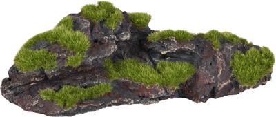 Aquarium decoratie Kozma rots + mos - 22 x 11 x 7 cm 22 x 11 x 7 cm Flamingo Groen