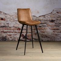 Tower Living Barkruk 'Pamplona ' (zithoogte 75cm), kleur cognac - thumbnail