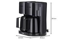 Severin KA 9315 Koffiezetapparaat Zwart Capaciteit koppen: 16 Met thermoskan - thumbnail