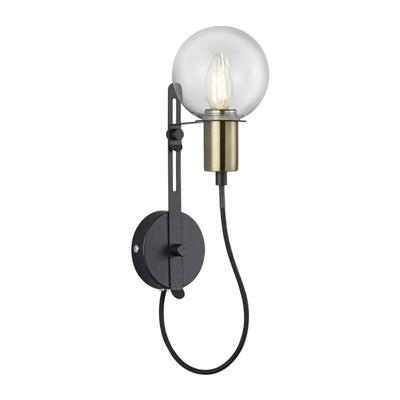 Trio wandlamp Nacho 38 x 12 cm E14 staal/glas mat