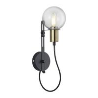 Trio wandlamp Nacho 38 x 12 cm E14 staal/glas mat - thumbnail