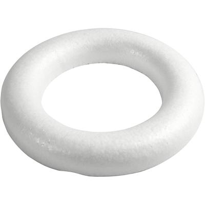 Creativ Company Styropor ringen met platte achterkant, 30cm