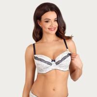 Lupoline Zwangerschapsbh / Voedingsbh White Stripes - thumbnail