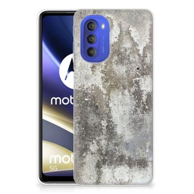Motorola Moto G51 5G | TPU | Siliconen hoesje | Beton Print Motorola Moto G51 5G | TPU | Siliconen hoesje | Beton Print