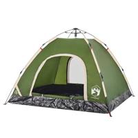 Tent 3-persoons snelontgrendeling groen - thumbnail