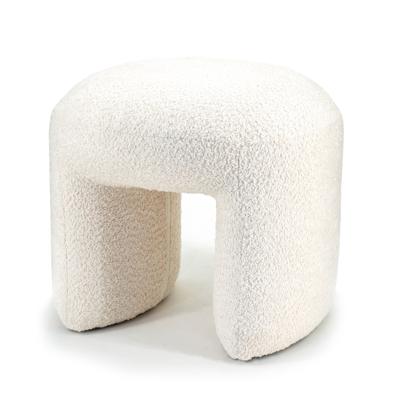 By-Boo Hocker 'Sahi' Bouclé, kleur Beige