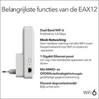 Netgear EAX12 AX1600 4Stream WiFi Mesh Extender mesh access point - thumbnail