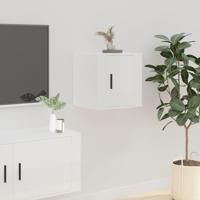 Tv-wandmeubel 40x34,5x40 cm hoogglans wit - thumbnail