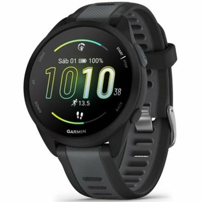Connected GPS-horloge - GARMIN - Forerunner 165 - 1.2 - Zwart met zwart en grijze band
