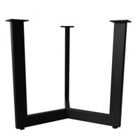 Stalen salononderstel zwart rond ø 42 cm en hoogte 37 cm (2 x 4 cm) - thumbnail